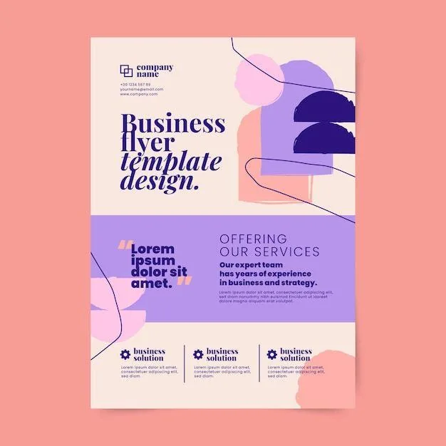 Pink Flyer (Flash Card) design